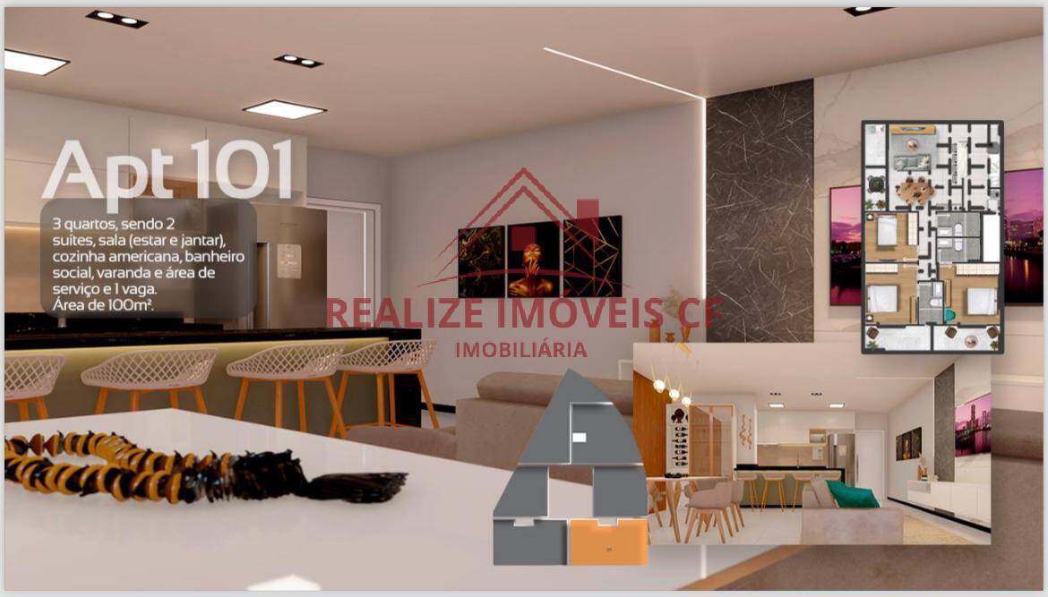 Apartamento à venda com 2 quartos, 60m² - Foto 3