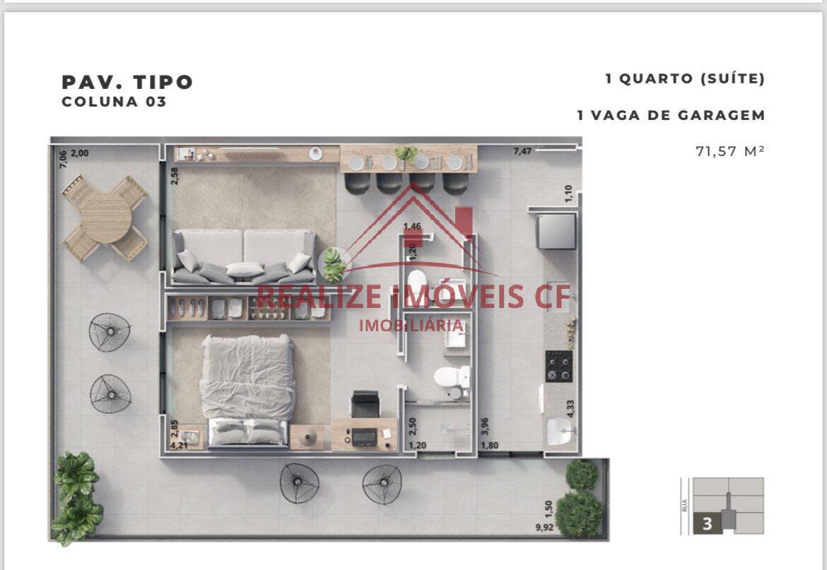 Apartamento à venda com 1 quarto, 61m² - Foto 22