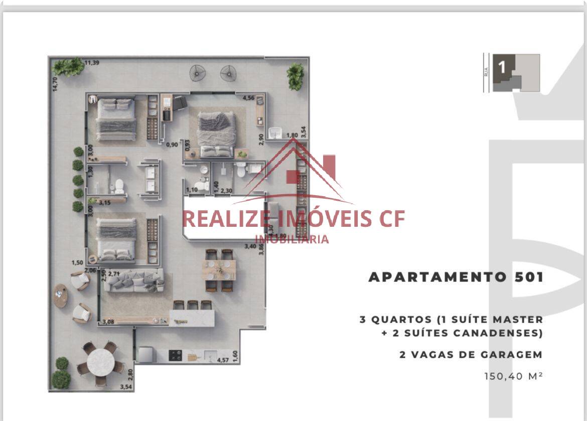 Apartamento à venda com 1 quarto, 61m² - Foto 25