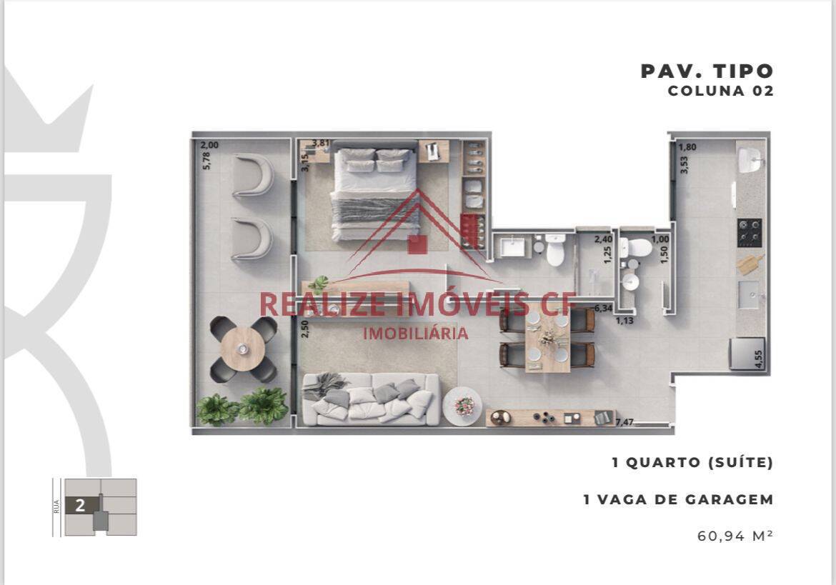 Apartamento à venda com 1 quarto, 61m² - Foto 26