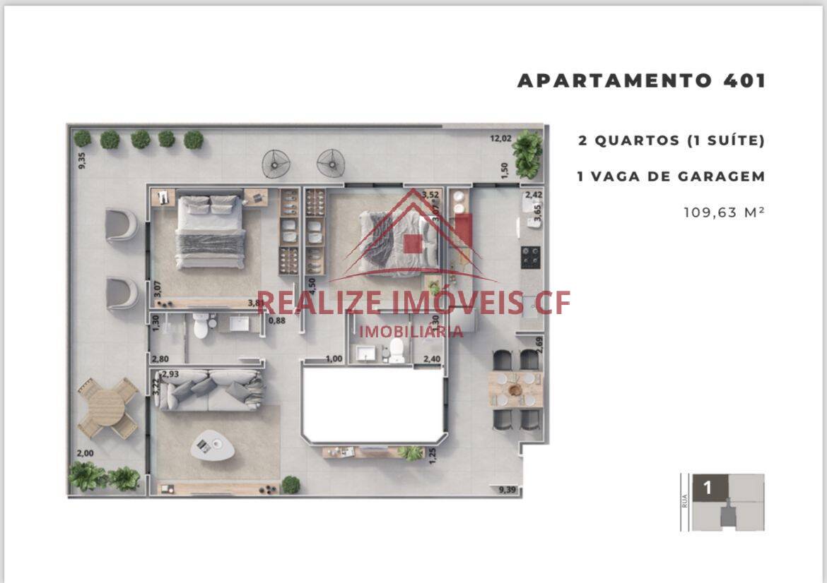 Apartamento à venda com 1 quarto, 61m² - Foto 30