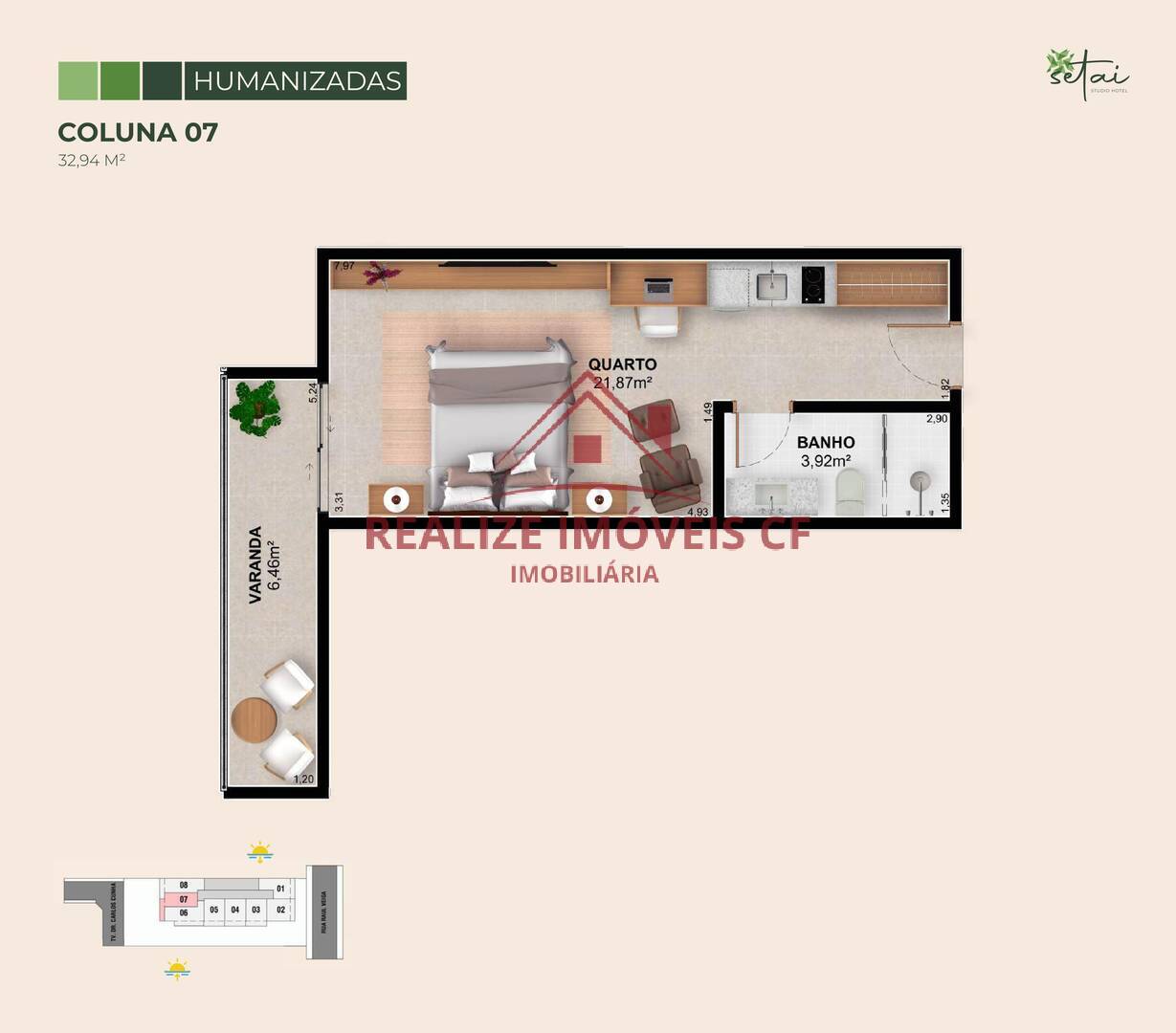 Apartamento à venda com 1 quarto, 35m² - Foto 22