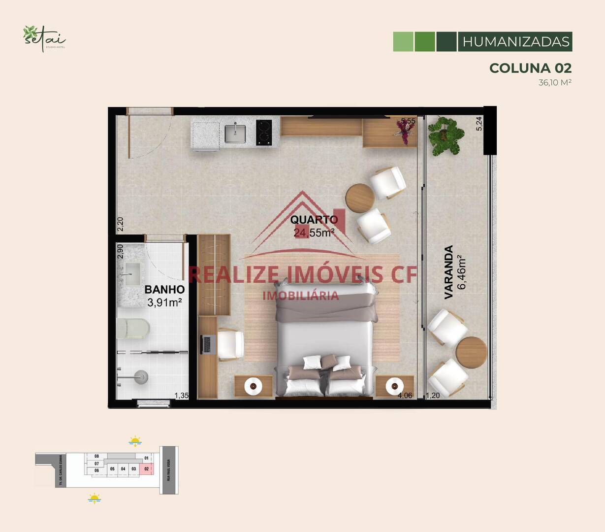 Apartamento à venda com 1 quarto, 35m² - Foto 25